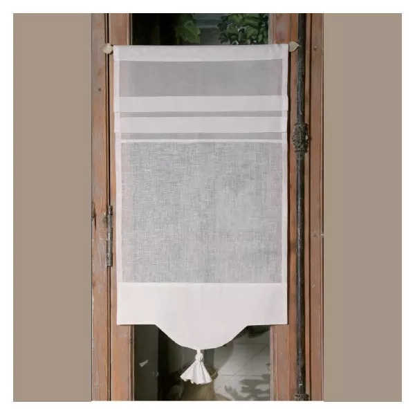 Brise Bise Lin Blanc Sur-Mesure Geranium