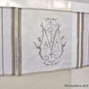 Rideau Brise-Bise Monogramme et Pompon