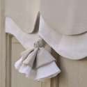 Cantonnière Lin Gris Deco Chambre sur-mesure