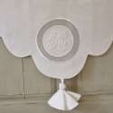 Cantonniere Monogramme romantique Sur-Mesure