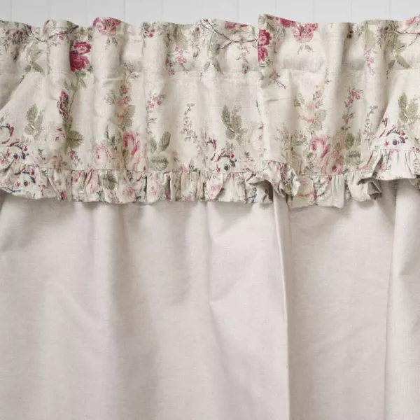 Rideau sous-evier beige fleuri style Anglais