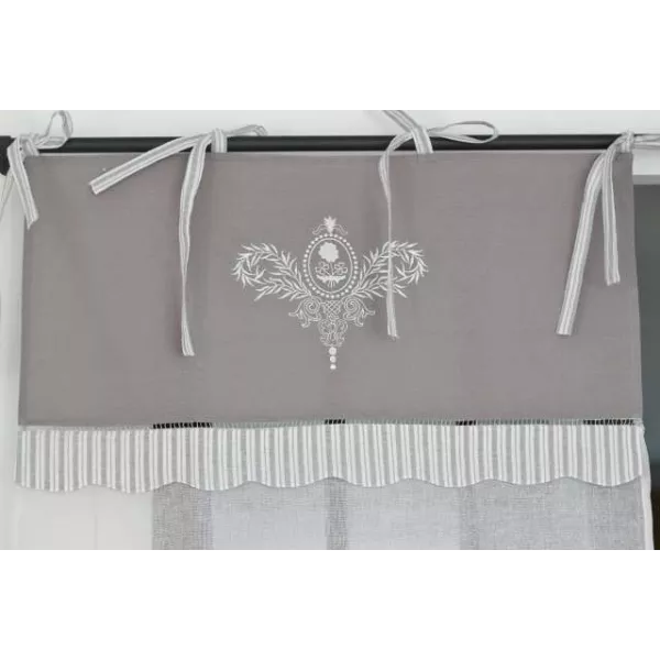 Rideau Monogramme Maison Ancienne