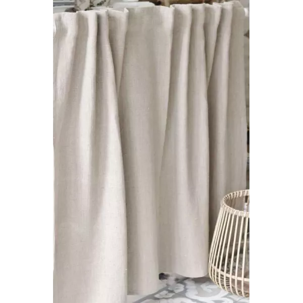 Rideau sous-evier sur-mesure Lin Naturel