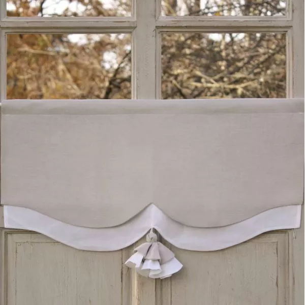 Cantonniere sur-mesure style Shabby
