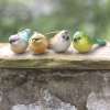 Les Oiseaux à Suspendre en Résine vendus par 4, Déco Jardin Campagne Romantique
