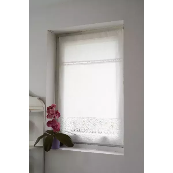 Le Brise bise Petit Voilage Coton et Dentelle Cosy Style