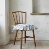 Housse Coussin Chaise Chic Bleu carreaux Blanc Mariclo